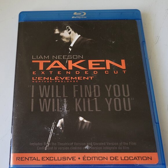 LIAM NEESON IN TAKEN 1,2,& 3 BLU-RAY MOVIE'S - Picture 3 of 9